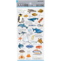 Japan Picture Book Sticker - Marine Life - 1