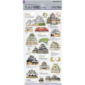 Japan Picture Book Sticker - Japanese Castle - 1