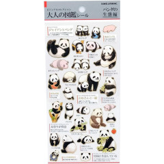 Japan Picture Book Sticker - Panda Ecology