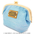 Japan Ghibli Embroidery Cosmetic Clasp Pouch - Kiki's Delivery Service / Jiji Blue - 2