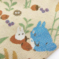 Japan Ghibli Mini Embroidery Tote Bag - My Neighbor Totoro : Autumn Moment - 4