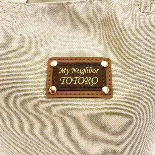Japan Ghibli Mini Embroidery Tote Bag - My Neighbor Totoro : Autumn Moment - 5