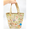 Japan Ghibli Mini Embroidery Tote Bag - My Neighbor Totoro : Autumn Moment - 6