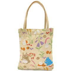Japan Ghibli Mini Embroidery Hand Bag - My Neighbor Totoro : Autumn Moment