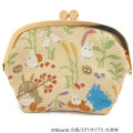 Japan Ghibli Embroidery Cosmetic Clasp Pouch - My Neighbor Totoro : Autumn Moment - 1