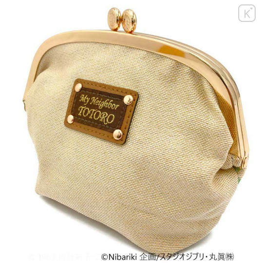 Japan Ghibli Embroidery Cosmetic Clasp Pouch - My Neighbor Totoro - 2