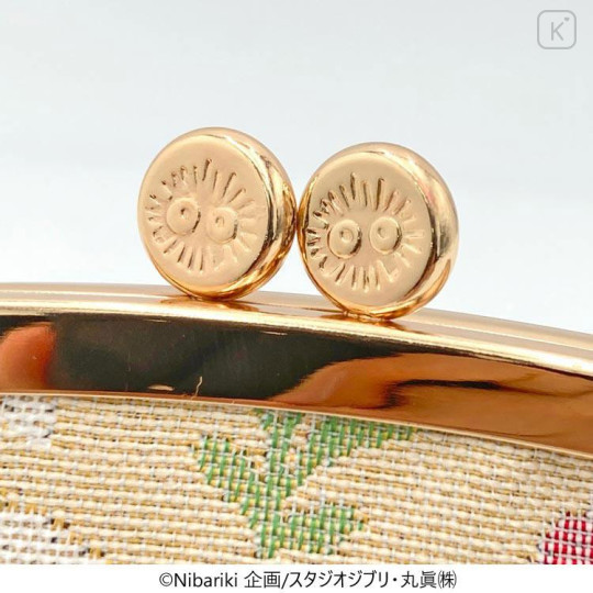 Japan Ghibli Embroidery Cosmetic Clasp Pouch - My Neighbor Totoro - 5