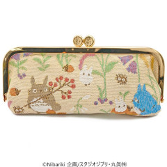 Japan Ghibli Embroidery Long Clasp Pouch - My Neighbor Totoro : Autumn Moment