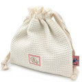 Japan Ghibli Embroidery Drawstring Bag - Kiki's Delivery Service : Jiji White & Pink - 2
