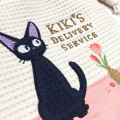 Japan Ghibli Embroidery Drawstring Bag - Kiki's Delivery Service : Jiji White & Pink - 3