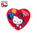 Japan Sanrio Can Badge Pin - Hello Kitty 50th Anniversary / Red Heart - 1