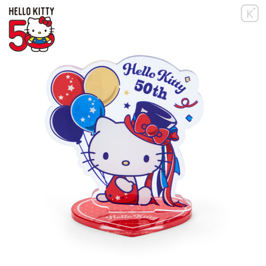 Japan Sanrio Acrylic Stand with Clip - Hello Kitty 50th Anniversary - 1