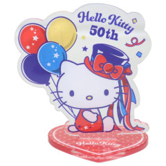 Japan Sanrio Acrylic Stand with Clip - Hello Kitty 50th Anniversary