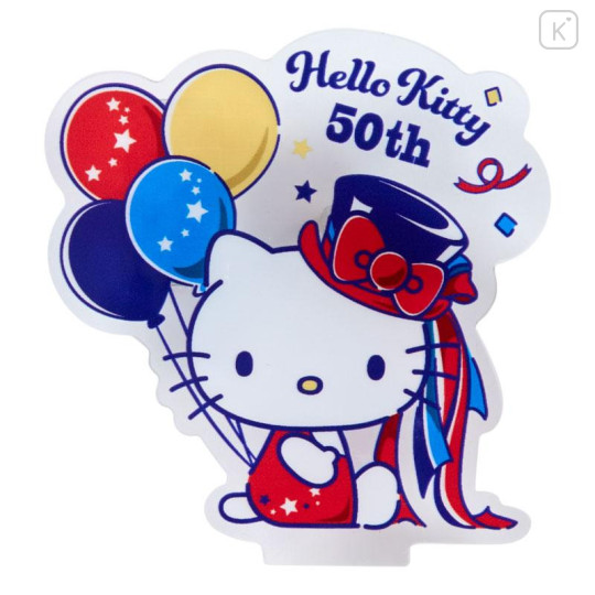 Japan Sanrio Acrylic Stand with Clip - Hello Kitty 50th Anniversary - 4