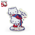 Japan Sanrio Acrylic Stand with Clip - Kitty & Daniel / Hello Kitty 50th Anniversary - 1