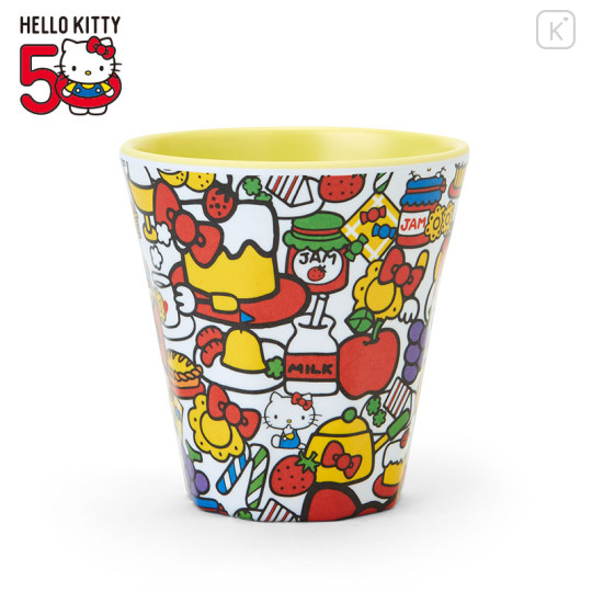 Japan Sanrio Melamine Tumbler - Hello Kitty / Food - 1