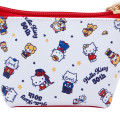 Japan Sanrio Triangular Mini Pouch - Family / Hello Kitty 50th Anniversary - 5