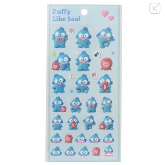 Japan Sanrio Puffy Like Seal Sticker - Hangyodon - 1