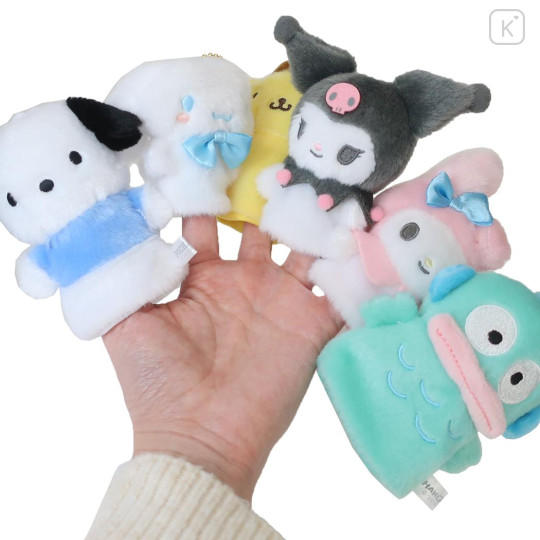 Japan Sanrio Soft Cuddly Toddler Puppet Plush Mascot Holder - Kuromi - 3