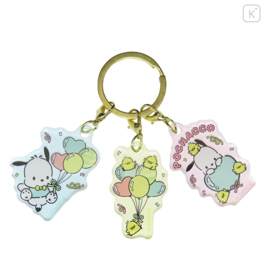 Japan Sanrio Acrylic Keychain - Pochacco / 35th Anniversary A - 1