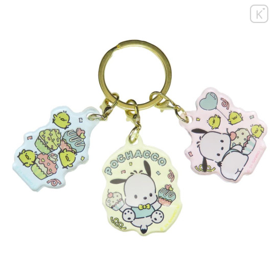 Japan Sanrio Acrylic Keychain - Pochacco / 35th Anniversary B - 1