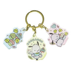 Japan Sanrio Acrylic Keychain - Pochacco / 35th Anniversary B