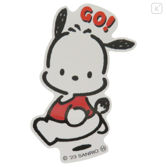 Japan Sanrio Big Sticker - Pochacco / Go - 1