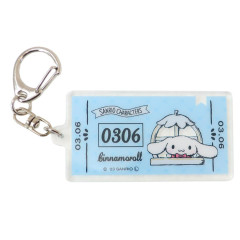 Japan Sanrio Acrylic Keychain - Cinnamoroll / Ticket