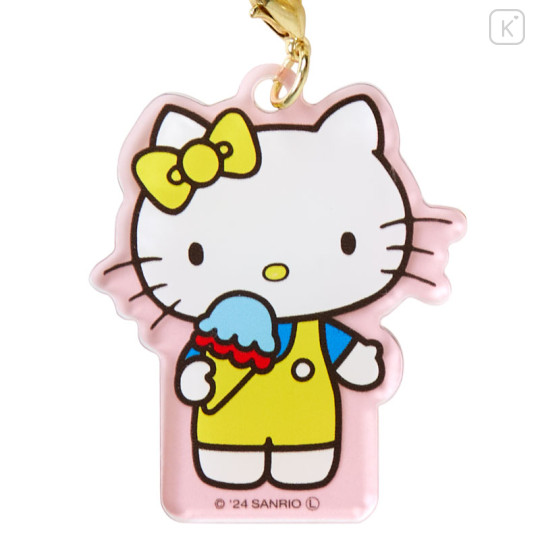 Japan Sanrio Triple Charm Keychain - Hello Kitty 50th Anniversary Ice - 3