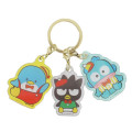 Japan Sanrio Acrylic Keychain - Bad Badtz-maru & Hangyodon & Tuxedo Sam / Retro Room - 1