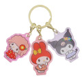 Japan Sanrio Acrylic Keychain - Kuromi & My Melody & Sweet Piano / Retro Room - 1