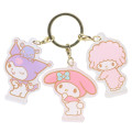 Japan Sanrio Acrylic Keychain - Kuromi & My Melody & Sweet Piano - 1