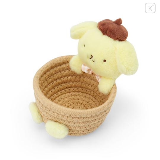 Japan Sanrio Original Rope Basket with Mascot (S) - Pompompurin - 2