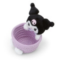 Japan Sanrio Original Rope Basket with Mascot (S) - Kuromi - 2