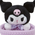 Japan Sanrio Original Rope Basket with Mascot (S) - Kuromi - 3