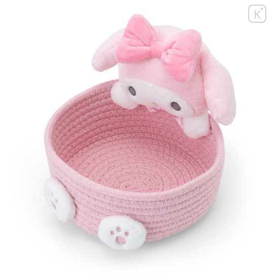 Japan Sanrio Original Rope Basket with Mascot (M) - My Melody - 2