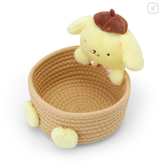 Japan Sanrio Original Rope Basket with Mascot (M) - Pompompurin - 2