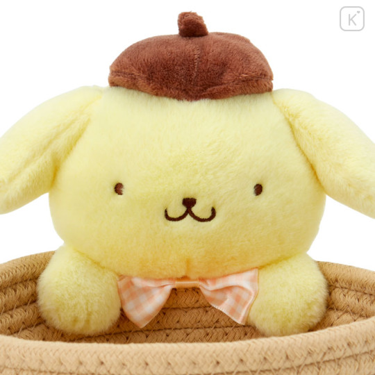 Japan Sanrio Original Rope Basket with Mascot (M) - Pompompurin - 3