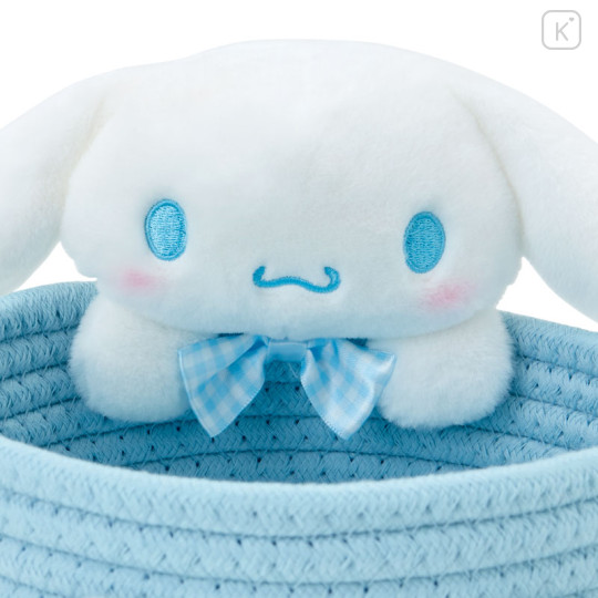 Japan Sanrio Original Rope Basket with Mascot (M) - Cinnamoroll - 3