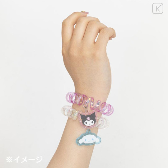 Japan Sanrio Original Coil Ponytail Holder 2pcs Set - Hello Kitty - 4