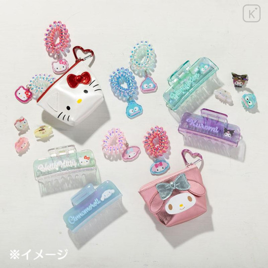 Japan Sanrio Original Coil Ponytail Holder 2pcs Set - Hello Kitty - 5