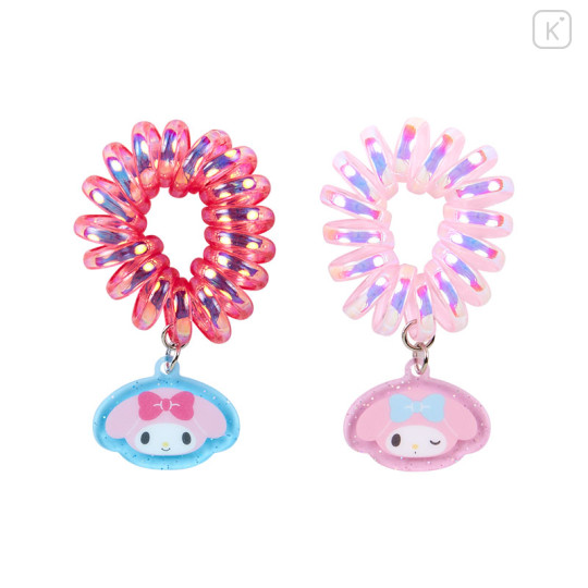 Japan Sanrio Original Coil Ponytail Holder 2pcs Set - My Melody & My Sweet Piano - 1