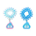 Japan Sanrio Original Coil Ponytail Holder 2pcs Set - Hangyodon - 1