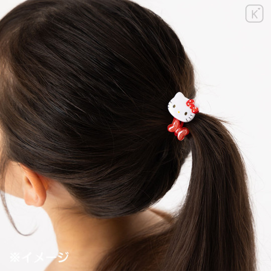 Japan Sanrio Original Kids Mascot Hair Tie (M) - Hello Kitty / Ribbon - 3