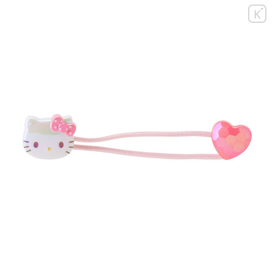 Japan Sanrio Original Kids Mascot Hair Tie (M) - Hello Kitty / Heart - 1