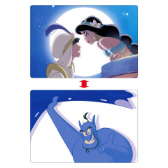 Japan Disney Store Postcard - Jasmine & Aladdin / Lenticular
