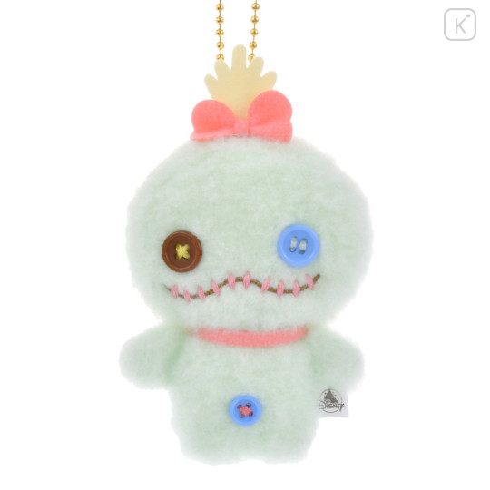 Japan Disney Store Fluffy Plush Keychain - Scrump/ Hoccho Blessed Flat - 1