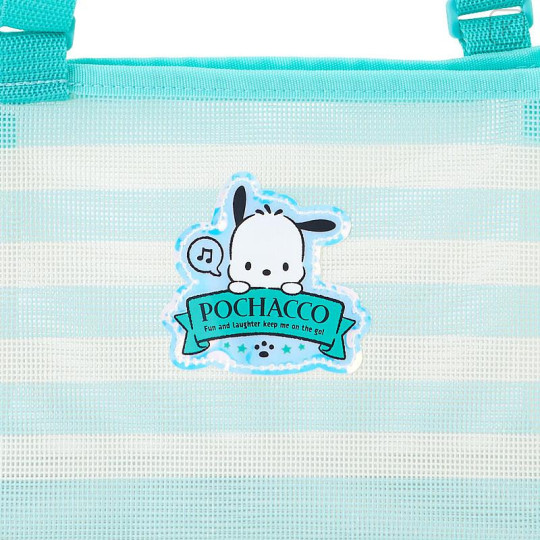 Japan Sanrio Original Kids Mesh Shoulder Bag - Pochacco - 4