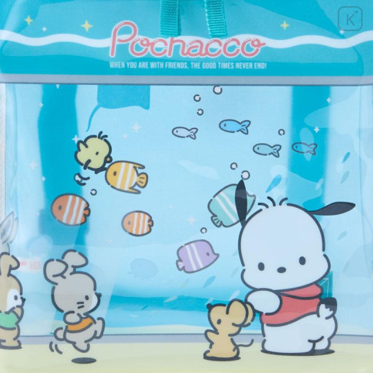 Japan Sanrio Original Kids Clear Backpack - Pochacco - 4