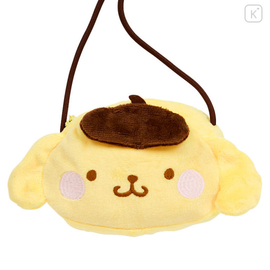 Japan Sanrio Original Kids Face Shaped Pochette - Pompompurin - 2